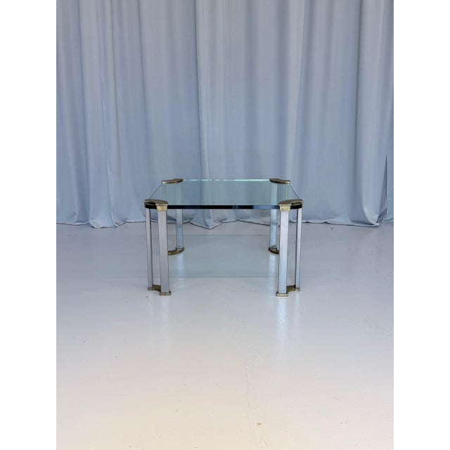 Vintage Bronze and Glass Coffee Table by Peter Ghyczy, Germany, 1970s For Sale - Image 4 of 5