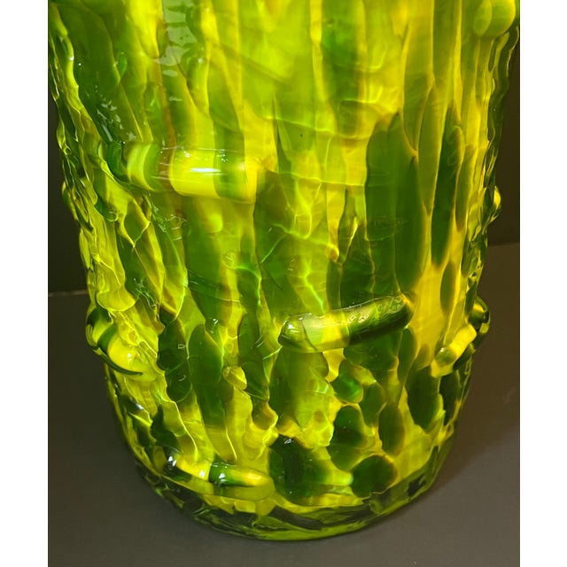 1990s 1990s Modern, Contemporary Hand-Blown Vase. Large Art Glass For Sale - Image 5 of 14