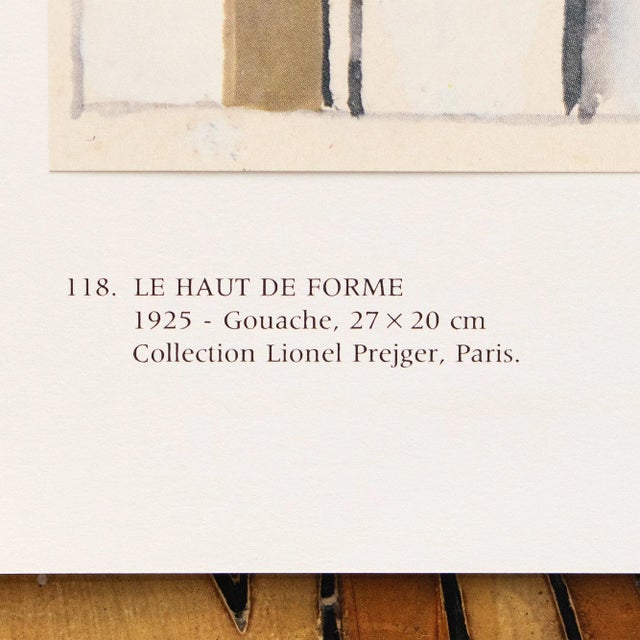 1990s 1990 After Fernand Leger "The Top Hat", Full-Color Parisian Print For Sale - Image 5 of 9