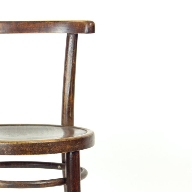 Round Bentwood Children's Chair from Tatra, 1950s For Sale - Image 4 of 14