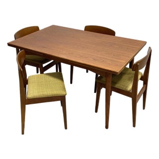 Danish Mid Century Modern Teak Dining Table, Hidden Leaves, C. 1960’s For Sale