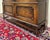 Antique English Jacobean Bookcase Cabinet Double Door Wavy Glass Tiger Oak 1930s For Sale - Image 12 of 18