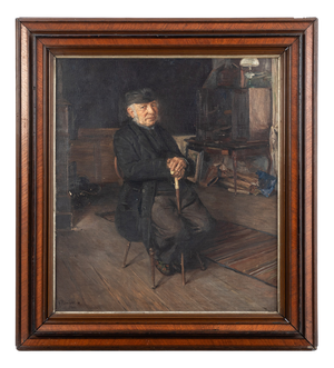 F. Peters-Weber, The Old Man, 1901, Oil on Canvas