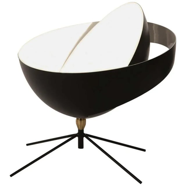 Serge Mouille "Saturn" Table Lamp in Black For Sale - Image 10 of 10