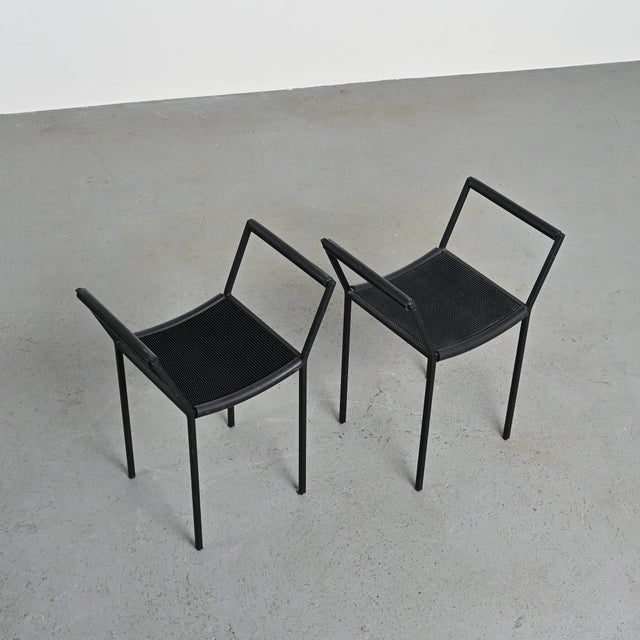 Vintage Millepunte Stools by M. Peregalli and S. Calatroni for Zeus, 1980s, Set of 3 For Sale - Image 4 of 16