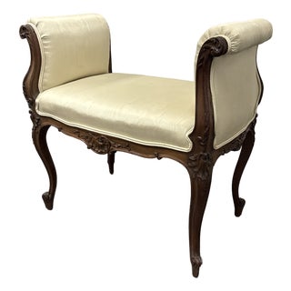 French Louis Philippe Boudoir Bench Seat For Sale
