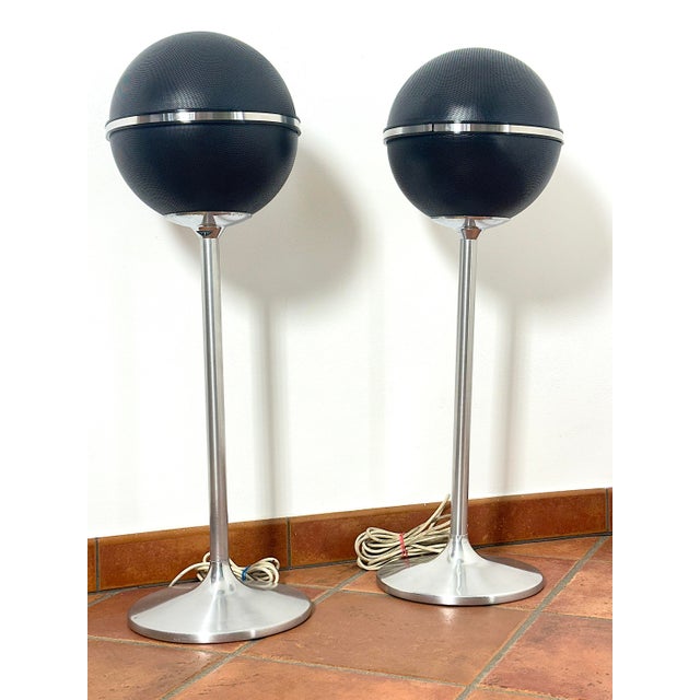 Vintage Black Audiorama 4000 Speakers from Grundig, 1970s, Germany, 1972, Set of 2 For Sale - Image 11 of 11