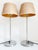 Gold Mid-Century Dutch Tulip Table Lamps in Chrome and Brass, 1990s, Set of 2 For Sale - Image 8 of 11