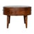 2020s Rounded Chestnut Mango Wood Coffee Table With Drawer For Sale - Image 5 of 7