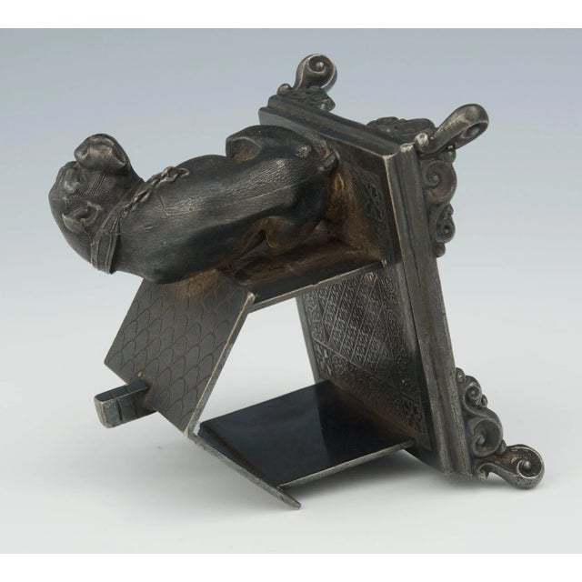 1900s Victorian Figural Bulldog Napkin Holder For Sale In Seattle - Image 6 of 8