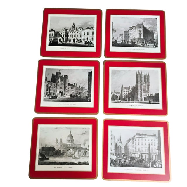 English Vintage Pimpernel British Heritage Cork-Backed Placemats - Set of 8 - Boxed For Sale - Image 3 of 12