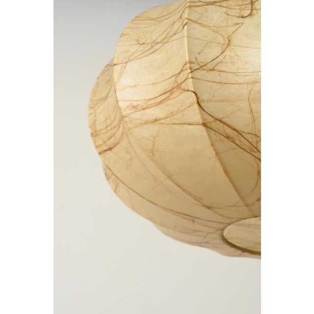 Mid-Century Beige Marbled Cocoon Pendant by Castiglioni, Italy, 1960s For Sale - Image 6 of 16