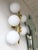 Not Yet Made - Made To Order Contemporary Brass Opaline Glass Ball Sconces, Italy - a Pair For Sale - Image 5 of 11