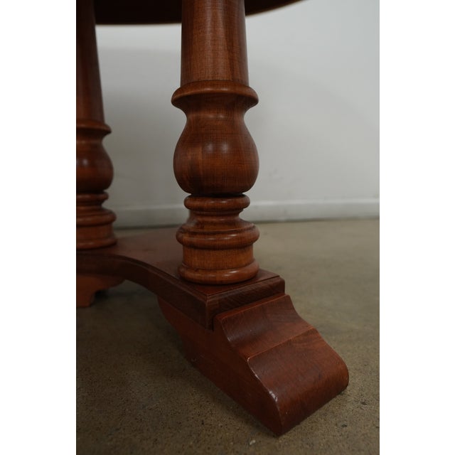 Vintage Tell City Early American Colonial Double Pedestal Extension Dining Table For Sale - Image 12 of 14