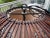 1970s Franco Albini Rattan Cage Pendant Chandelier With Interior Shade For Sale - Image 5 of 12