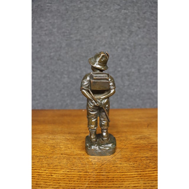 Bronze “Petite Courage” Boy by Giuseppe M. Piccole For Sale - Image 4 of 10