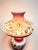 Vintage Hurricane Gone With the Wind Electric Lamp Hand Painted Flowers For Sale - Image 4 of 10