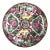 19th Century Vintage Chinese Export Rose Medallion Porcelain Plate For Sale