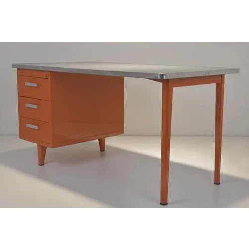 Desk in Sheet Steel from Gispen, 1955 For Sale - Image 13 of 18