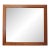 Rectangular Oak Wall Mirror For Sale