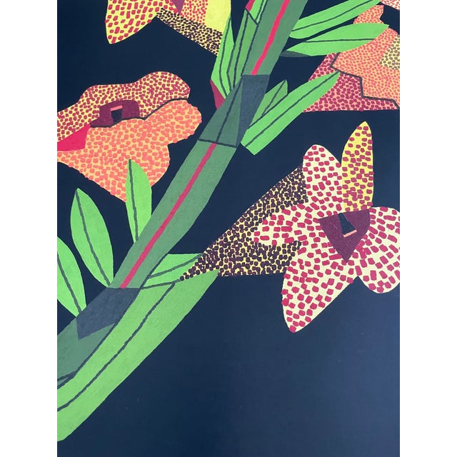 .Jonas Wood, Yellow Flower With Lines 2, 2021, Copyright Jonas Wood, Printed in the Usa For Sale - Image 6 of 11