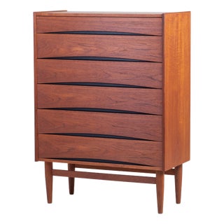 Teak 6-Drawer Chest in the style of Arne Vodder, 1960s For Sale