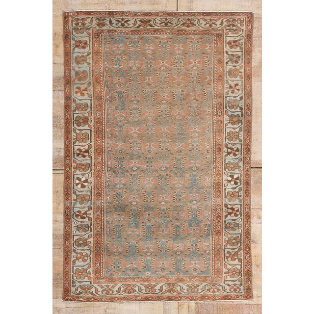 Late 19th Century Persian Hamadan Rug, 04'02 X 06'04 For Sale - Image 10 of 10