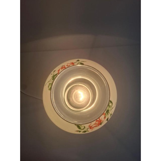Mid-Century Modern Czech Cast Iron Glass Lamp, 1960 For Sale - Image 12 of 16