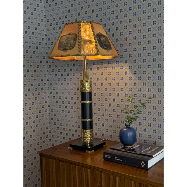 Swedish Modern Model 8019 Table Lamp by Karl Borén for Boréns, Sweden, 1940s For Sale - Image 10 of 12