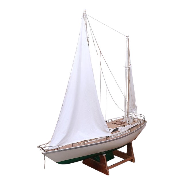 Large Sailboat Model, 1980s For Sale
