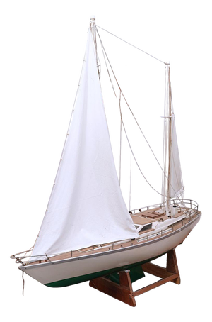 Large Sailboat Model, 1980s