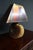 Copper Mid 20th Century Mid Century Modern Live Edge Wood Table Lamp With Pierced Copper Shade For Sale - Image 8 of 10