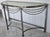 1970s Vintage Hollywood Regency Demilune Chrome & Brass Console Table For Sale - Image 5 of 6