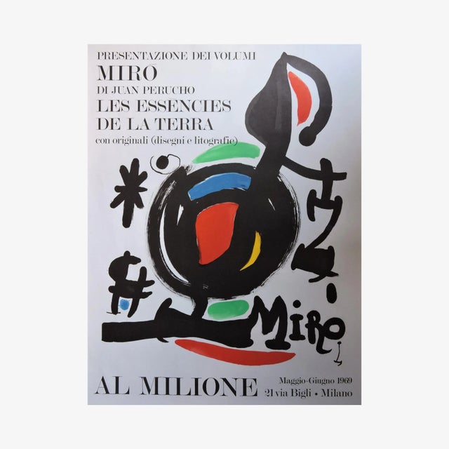 Joan Miró, In Milione, Lithograph Poster, 1969 For Sale - Image 6 of 6