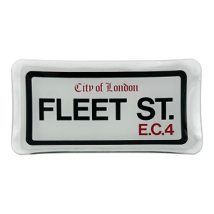 Vintage City of London Fleet Street e.c.4 Glass Ashtray Catchall Dish