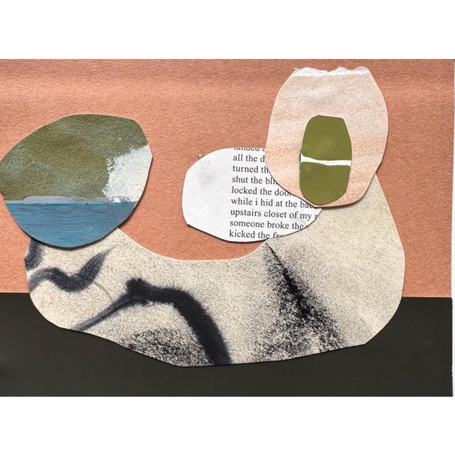 "New Directive" is an original mixed media collage on paper by Zac Woodiel. This is one of eight pieces in the "New...