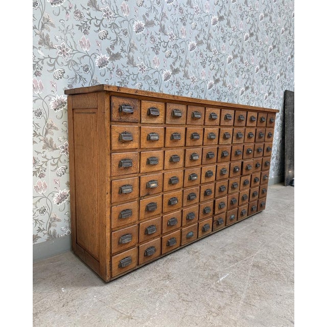 Oak Workshop Cabinet with Drawers, 1920s For Sale - Image 10 of 12
