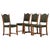 Vintage Brutalist Oak Dining Chairs by Henning Kjærnulf, 1960s, Set of 4 For Sale - Image 6 of 6