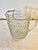 Vintage Anchor Hocking clear glass hobnail pitcher with ice lip, 48 oz., Depression glass.