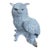 Vintage Cast Iron Horned Owl Garden Sculpture For Sale