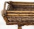 Large Mid-Century British Colonial Bamboo & Woven Rope Folding Butler Tray Bring a commanding touch of vintage warmth and...