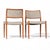 An outstanding set of six authentic J.L. Møller Model 80 dining chairs, crafted in Denmark in the late 1960s to early...