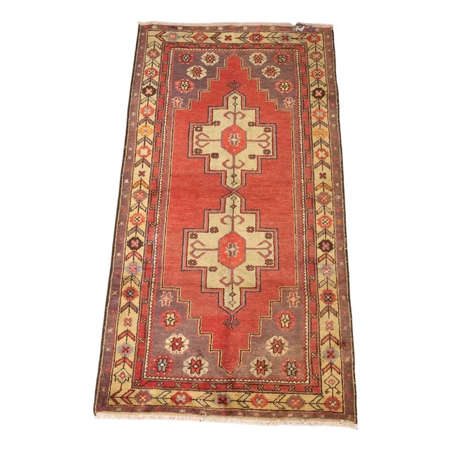 Vintage Turkish Jorun Rug For Sale