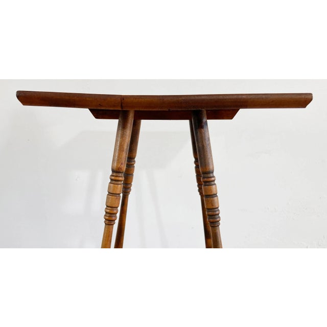 Antique Turned Wood Two Tier Table or Plant Stand For Sale In Kansas City - Image 6 of 8