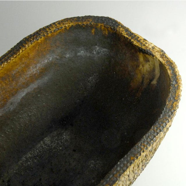 Ceramic Brutalist Ceramic Dish from Agu Reuver, Holland, 1960s For Sale - Image 7 of 9