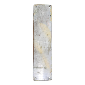 Vintage 14.125 In. Yale & Towne Nickeled Brass Door Push Plate