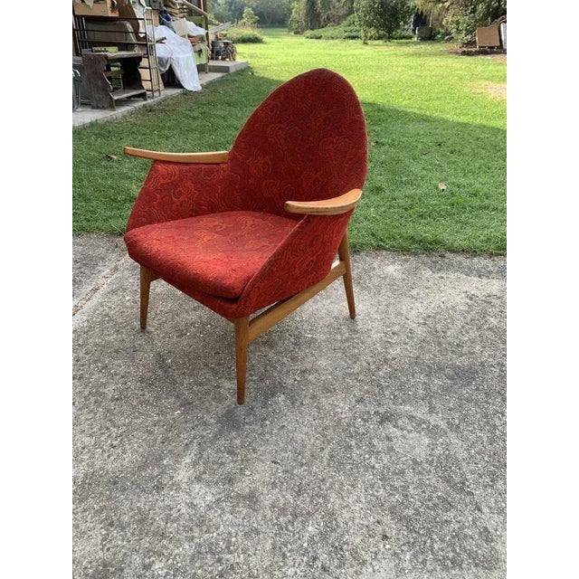 Mid-Century Modern Mid-Century Red Armchair, 1960s For Sale - Image 3 of 9
