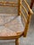 Traditional 19th Century Pair of Painted Faux Bamboo Armchairs With Rush Seats For Sale - Image 3 of 10
