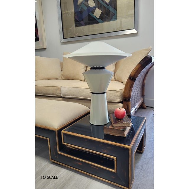 1980s Flos by Pier Giuseppe Ramella for Arteluce "Giada" Post-Modern Lamps - A Pair For Sale - Image 5 of 11