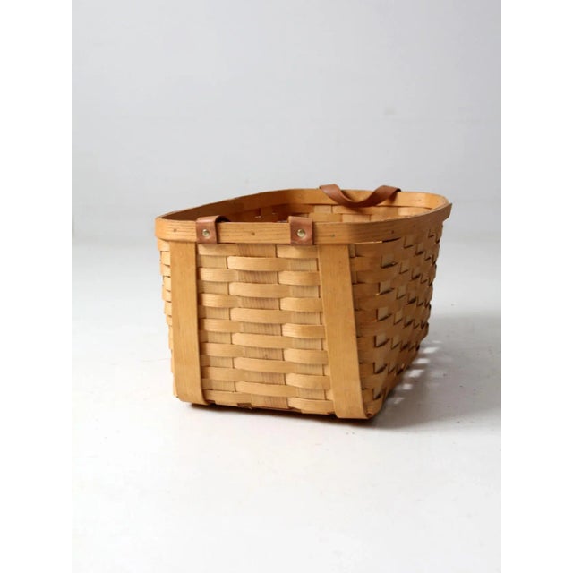 Late 20th Century Vintage Peterboro Storage Basket For Sale - Image 5 of 13